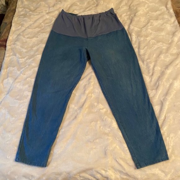 Transitions Maternity Denim Jeans Vintage Made in Canada Ladies Size L - Picture 1 of 9